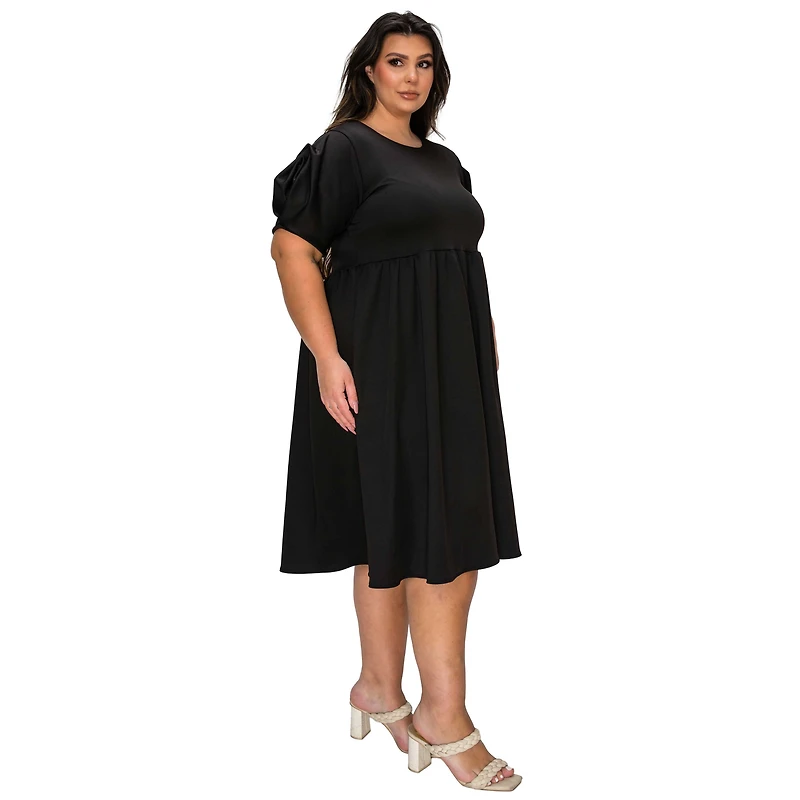 L I V D Women's Plus Rosie Florette Sleeve Midi Dress