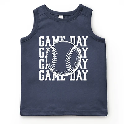 The Juniper Shop - Distressed Game Day Baseball Youth Tank Top