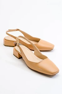 Prologue Shoes Womens State Round Toe Slingback Pump