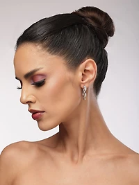 AGP PARIS Womens Serpent Hoop Earrings