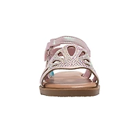 bebe Toddler Girl's Strappy Sandals with Rhinestones