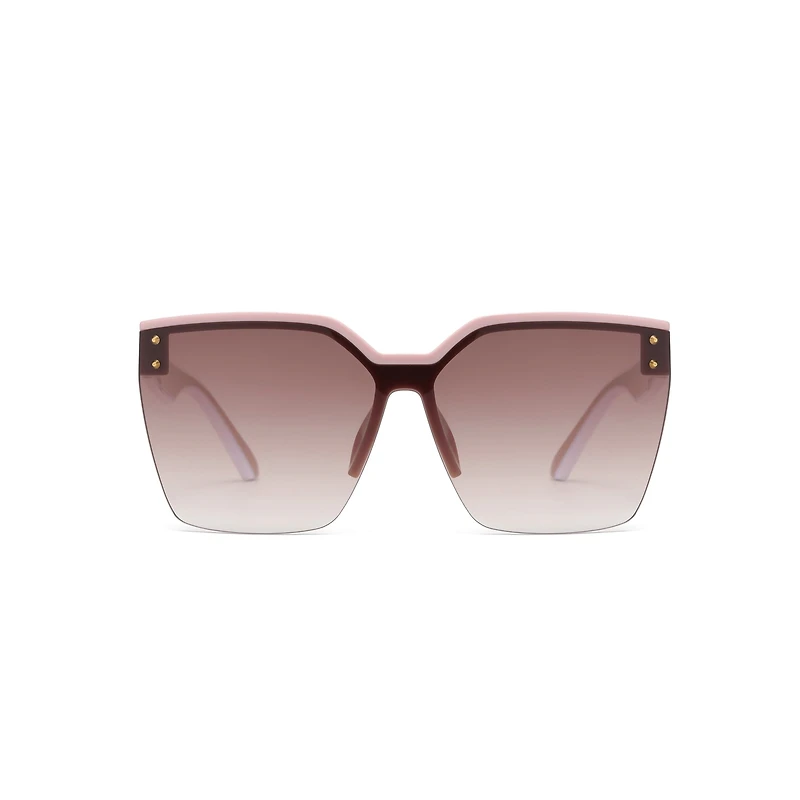 AGP PARIS Women's Classic Square Acetate Gradient Lens UV400 Sunglasses