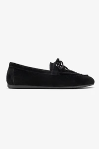 Forever & Always Womens Lorven Leather Lace Up Loafer