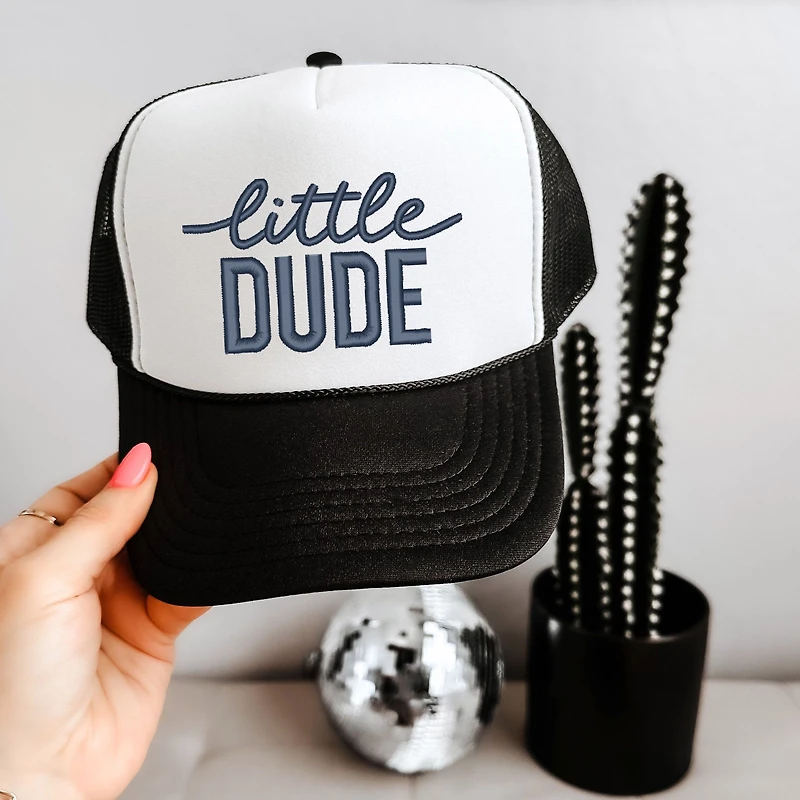 The Juniper Shop - Embroidered Little Dude Youth Graphic Foam Trucker Hat