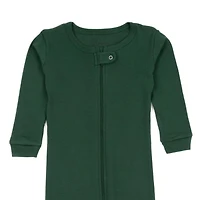 Leveret Baby Boho Solid Cotton Footed Pajamas