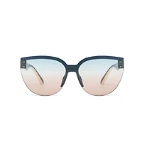 AGP PARIS Women's Clubmaster Acetate Gradient Lens UV400 Sunglasses