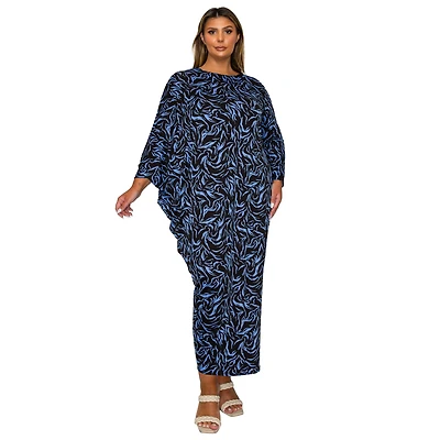 L I V D Women's Plus Jessica Asymmetrical Maxi Dress