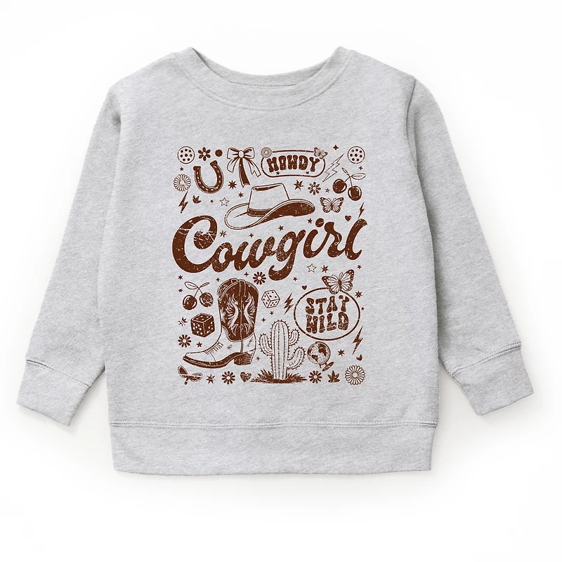 The Juniper Shop - Cowgirl Sketched Icons Youth Graphic Sweatshirt