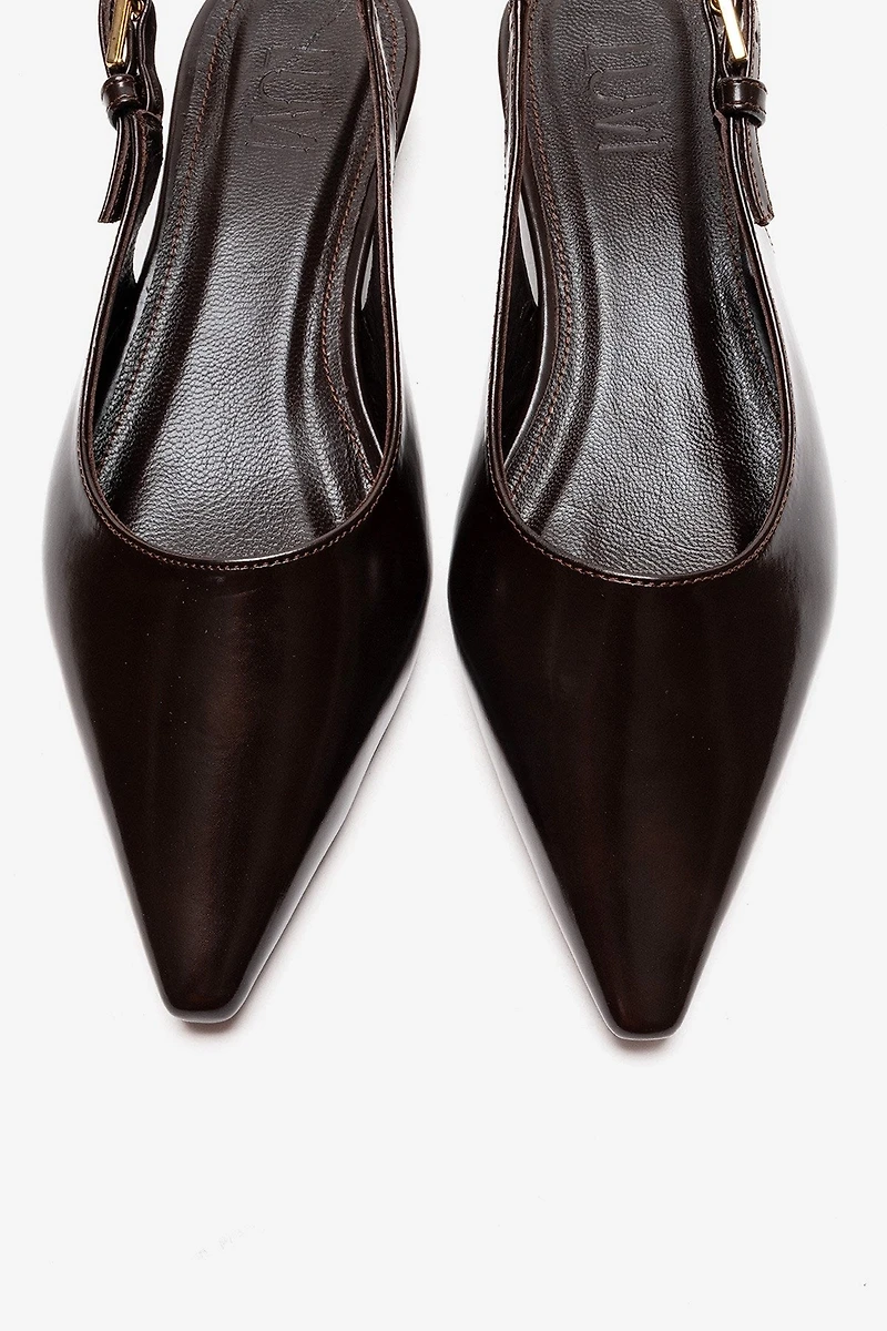 Prologue Shoes Womens Jenna Slingback Pointed Toe Pump