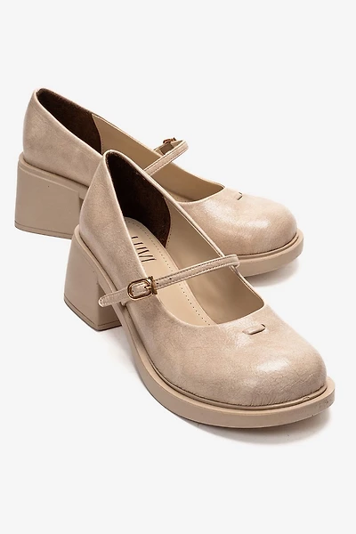 Prologue Shoes Womens Luanda Block Heel Mary Jane