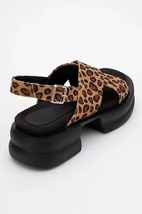 Prologue Shoes Womens Lungo Cross‑Strap Wedge Sandal