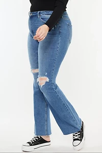 KanCan Women's Plus Essentials High Rise Bootcut Jeans Sunflower