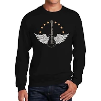 LA Pop Art Country Female Singers - Men's Word Crew Sweatshirt