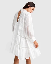Belle & Bloom Womens Unforgettable Oversized Lace Mini Dress