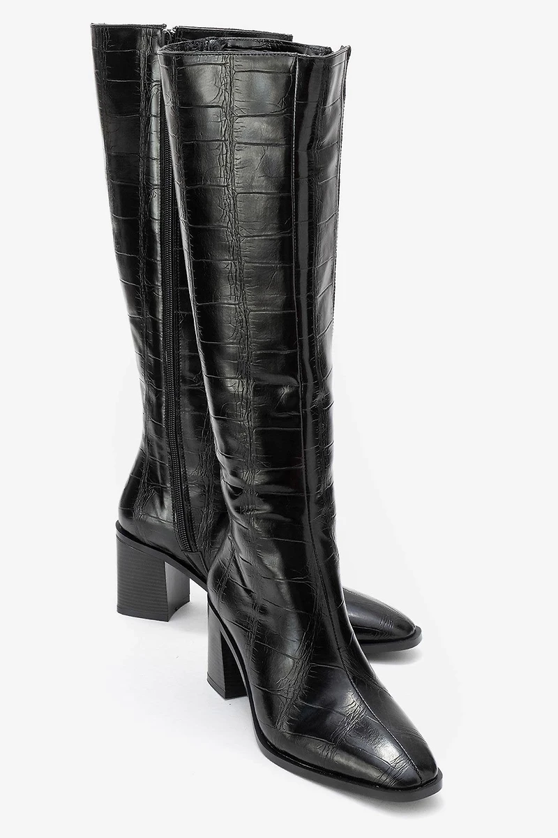 Prologue Shoes Womens Venia Block Heel Boot