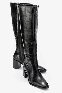 Prologue Shoes Womens Venia Block Heel Boot