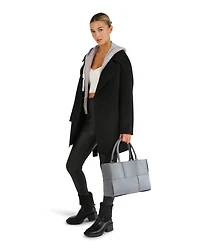 Belle & Bloom Womens Eternal Flame Wool Blend Short Robe Coat