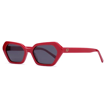 AGP PARIS Women's Futuristic Angular Micro Acetate Polarized Lens UV400 Sunglasses
