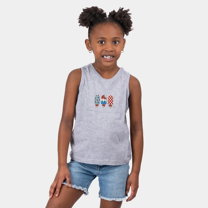 The Juniper Shop - Patriotic Popsicles Youth Tank Top