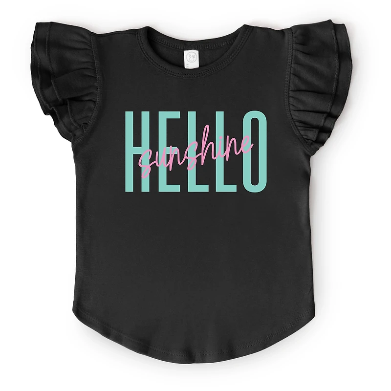 The Juniper Shop - Hello Sunshine Tall Flutter Sleeve Graphic T-Shirt