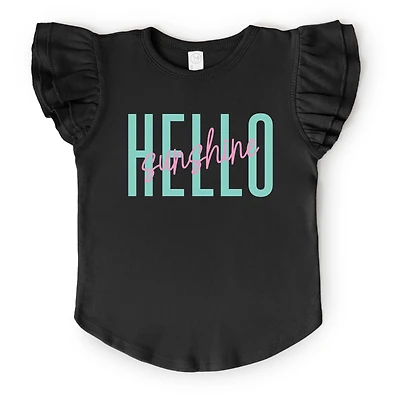 The Juniper Shop - Hello Sunshine Tall Flutter Sleeve Graphic T-Shirt