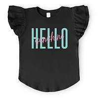 The Juniper Shop - Hello Sunshine Tall Flutter Sleeve Graphic T-Shirt