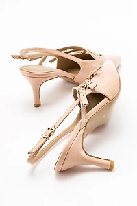 Prologue Shoes Womens Magra Pointed-Toe Slingback Stiletto