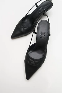 Prologue Shoes Womens Point Pointed Toe Slingback Pump