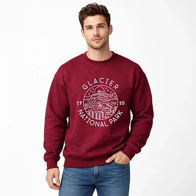 Simply Sage Market - Glacier National Park Men's Graphic Sweatshirt