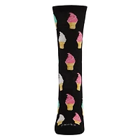 MeMoi Soft Serve Cones Bamboo Blend Crew Socks