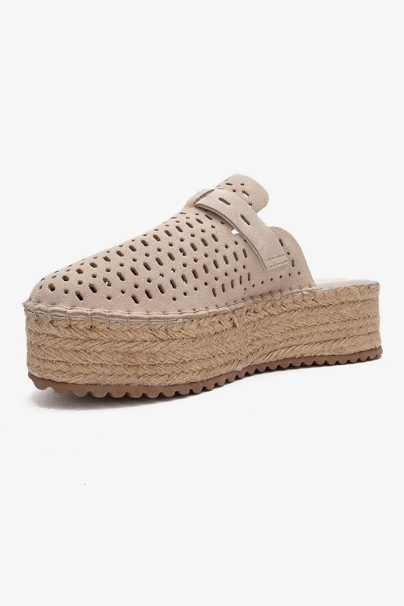 Forever & Always Womens Louis Leather Platform Sandals
