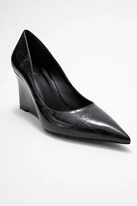 Prologue Shoes Womens Puera Pointed Toe Wedge Pump