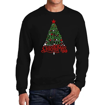 LA Pop Art Have Yourself A Merry Little Christmas - Men's Word Crew Sweatshirt