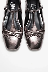Prologue Shoes Womens Lorena T Strap Ballet Flat