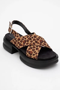 Prologue Shoes Womens Lungo Cross‑Strap Wedge Sandal
