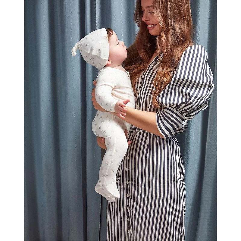 MeMoi Baby and Toddler "Love is Home" Cotton Blend Zippered Footie