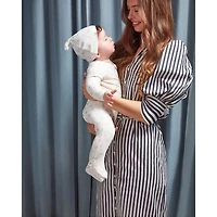 MeMoi Baby and Toddler "Love is Home" Cotton Blend Zippered Footie