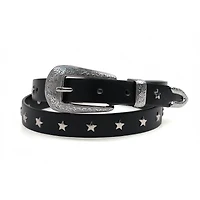 AGP PARIS Black Slim Women's Belt