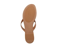 bebe Women's Flat Sandals with Shell Charm Detai