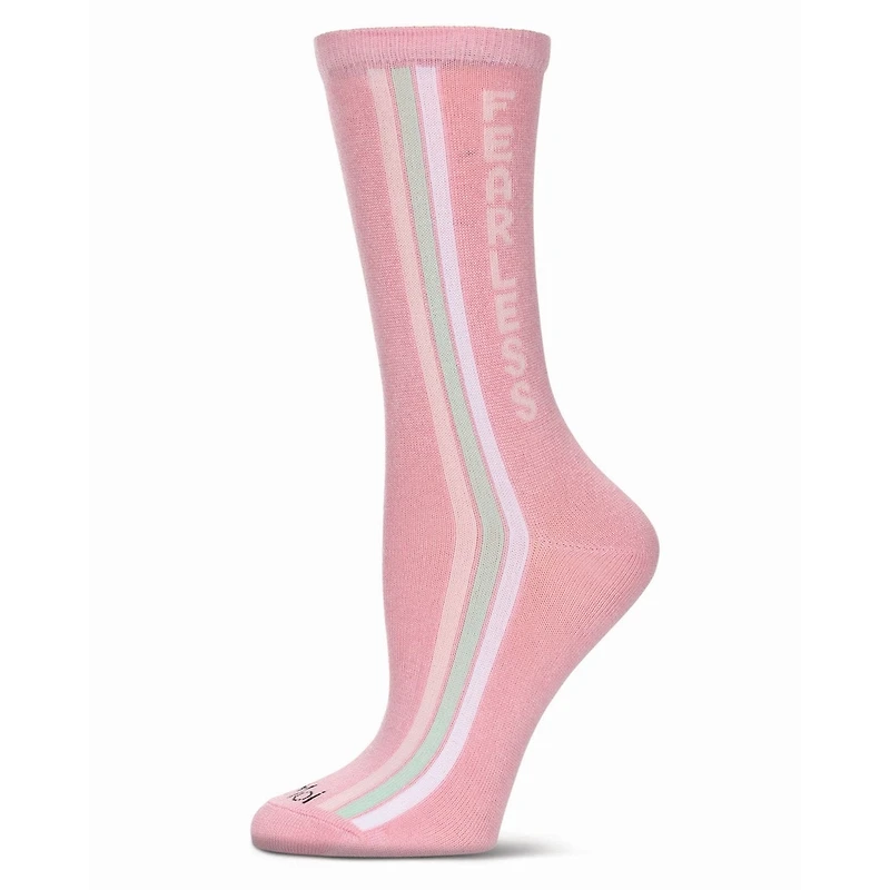 MeMoi Women's Fearless Rayon From Bamboo Crew Socks