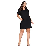 L I V D Women's Plus Mia Everyday T-Shirt Dress