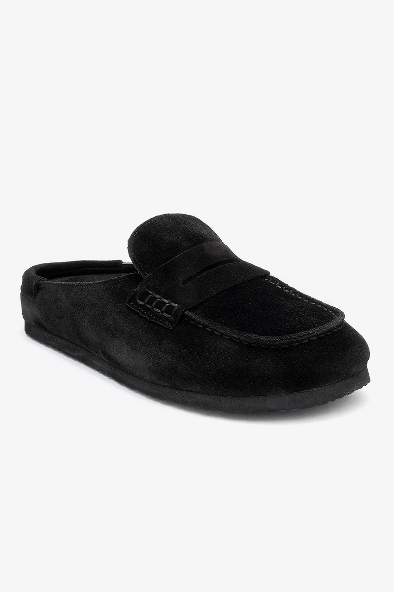 Forever & Always Womens Priva Leather Slip-On Slipper