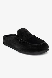 Forever & Always Womens Priva Leather Slip-On Slipper