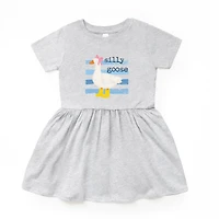The Juniper Shop - Infant Girl's Dress Silly Goose Blue Stripes