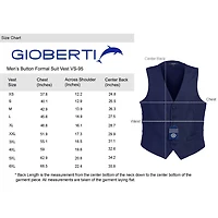 Gioberti Men's Formal Suit Vest