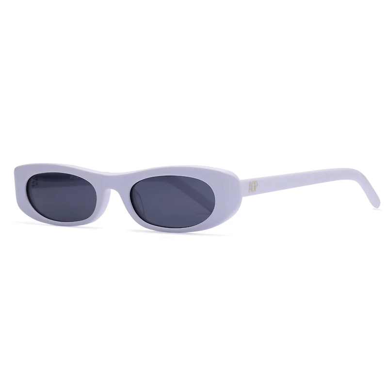 AGP PARIS Women's Sleek Oval Micro Acetate Polarized Lens UV400 Sunglasses