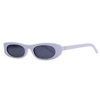 AGP PARIS Women's Sleek Oval Micro Acetate Polarized Lens UV400 Sunglasses