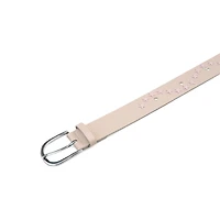 AGP PARIS Beige Star Motif Women's Belt