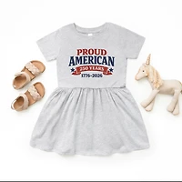 The Juniper Shop - Proud American 250 Years Toddler Graphic Dress