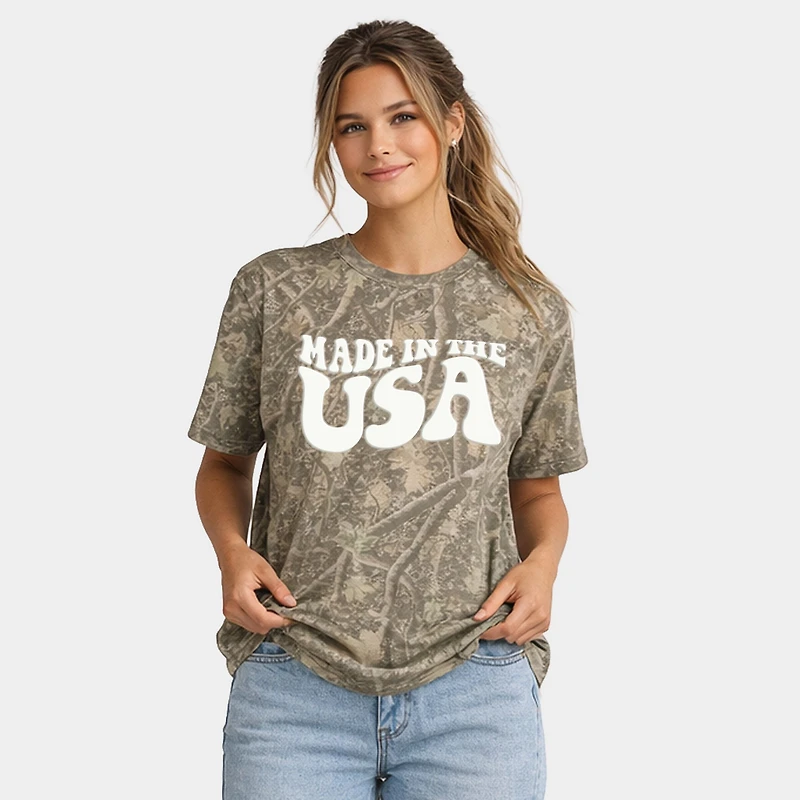 Simply Sage Market - Made The USA Puff Print Women's Heavyweight Crew